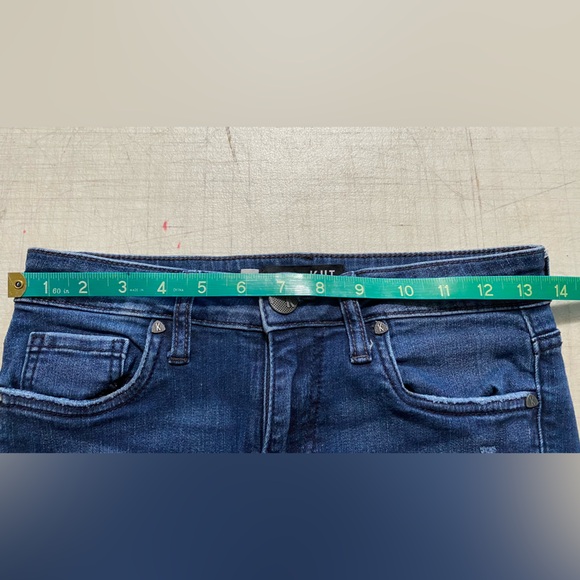 Kut from the Kloth Woman’s Donna Dark Blue stretch, distressed, Skinny Jeans - Picture 6 of 11